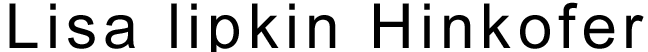 Lisa lipkin Hinkofer